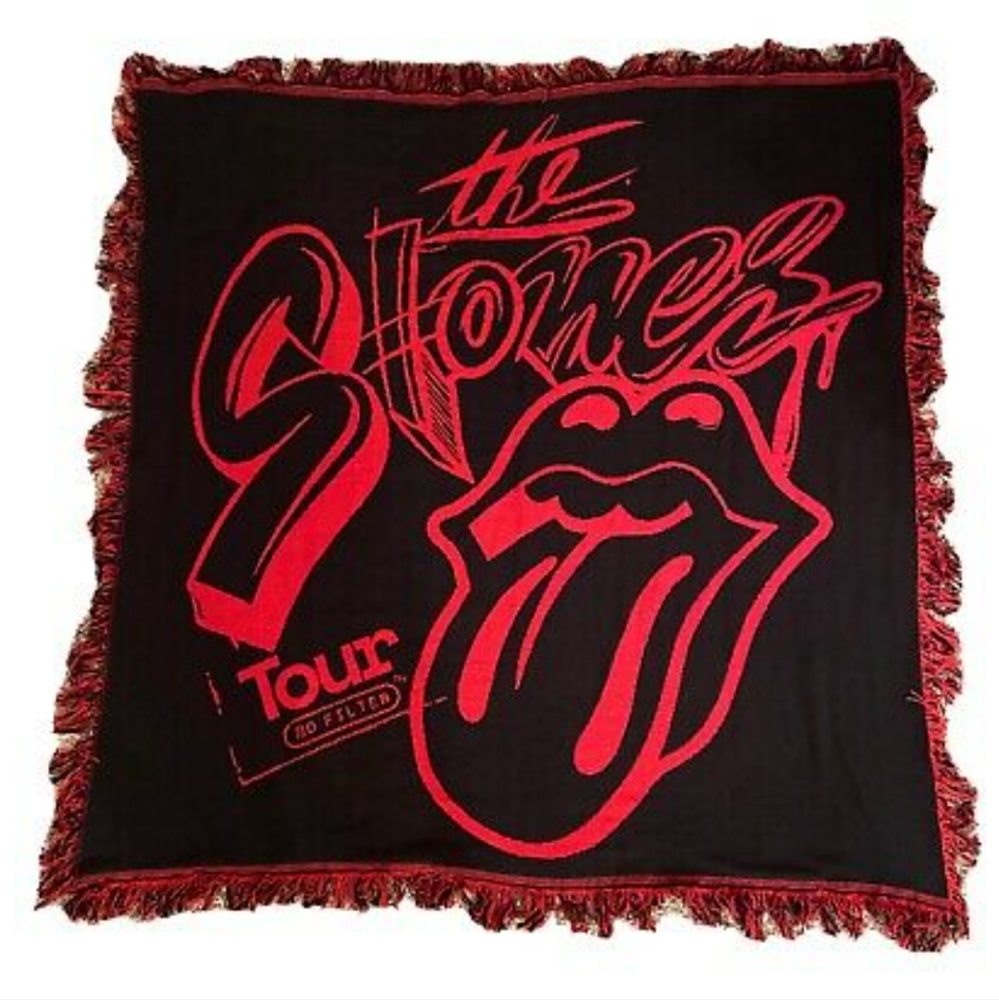 Rolling Stones Tour Throw Blanket No Filter